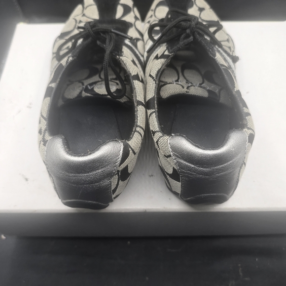 Coach Shoes - Coach Black and Silver Patterned‎ Sneakers